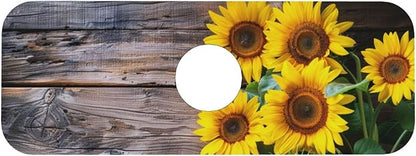Kitchen Sink Splash Guard Faucet Mat Board Vintage Sunflowers 15"x5.5"