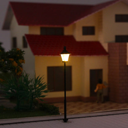 LYM09 10 pcs Model Railway Led Lamppost Lamps Street Lights N Scale 4.7cm 1.85inch 12V New