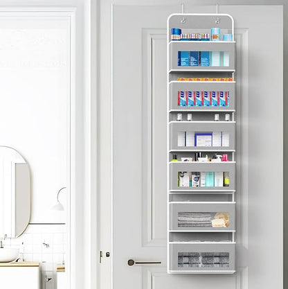 Simple Houseware 6 Clear Window Pocket Over Closet Door Storage Hanging