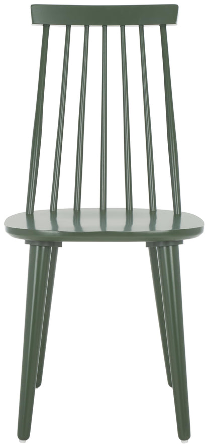 SAFAVIEH Furniture - Burris Side Chair Set of 2 - Dusty Green - Solid Wood - Modern Clean-Line Design - Ideal for Dining Room, Kitchen, Living Room, 17.7" Seat Height (AMH8511H-SET2)