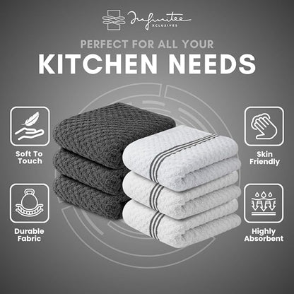 Infinitee Xclusives 100% Cotton Kitchen Towels