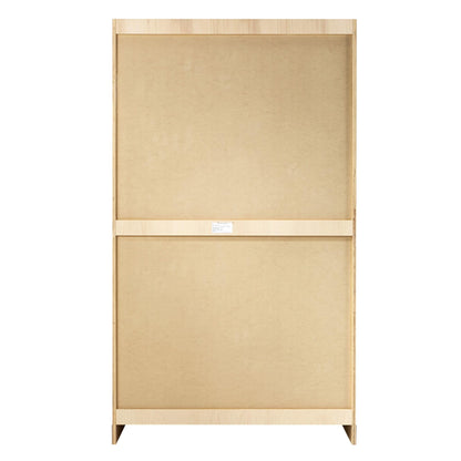Diversified Spaces Classroom Flat Paper Storage Cabinet, 48"W x 30"D x 84"H, Maple Construction, 2 Adjustable Shelves (1 Fixed), 7 Drawers, Locking Double Doors, Chemical Resistant Finish, Made in USA