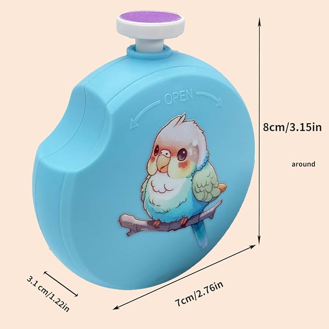 Small Bird Beak Grinder with Electric Motor Nails File Electric Trimmer for Parrots Portable Design Low Noise Operations Quiet Grinder