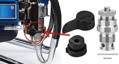 2025 New Upgraded 235014 Prime Spray Valve Kit,Drain Valve Compatible with Graco 210 230 390 395 490 495 595 3400 Aftermarketr Airless Paint Sprayer,Replace Airless Spray Painting Machine Accessories