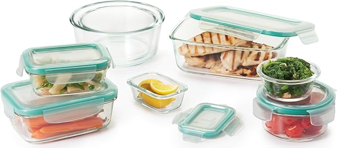 OXO Good Grips 3.5 Cup Smart Seal Glass Rectangle Food Storage Container