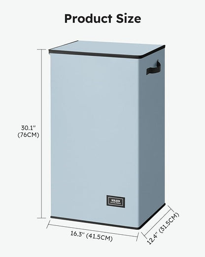 SOLEDI Laundry Hamper with Lid 100L Large & Tall Collapsible Laundry Basket