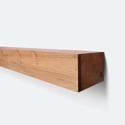 Urbandi Modern Fireplace Mantel, Contemporary, Floating Mantle, Shelf, Hand Crafted, (Brown, 60Lx6Hx8D)