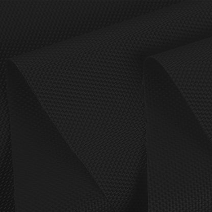 Waterproof Canvas Fabric by The Yard 58inch 600D Upholstery Material Polyester Fabric Outdoor Water Resistant Fabric for Sewing Chair Patio Cushion Bag Interior, Pre Cut 1 Yard Black