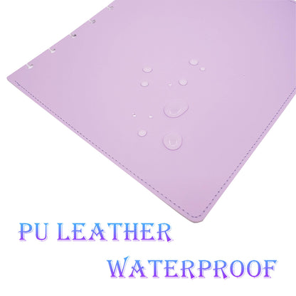 ITSYHPRO Discbound Notebook PU Leather Covers(1 Pair) Medium Discbound Journal(Light Purple,Medium)