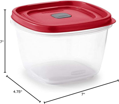 Rubbermaid 7 cups Food Storage Container 3 Pack Clear