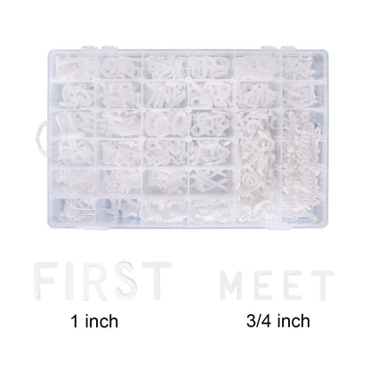 Letter Board Letters,645 PRE-Cut Characters (3/4 and 1 Inch,White) With Sorting Tray