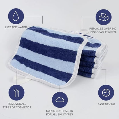 SINLAND Microfiber Facial Cloths Fast Drying Washcloth 8inch x 8inch Absorbent