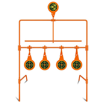 Highwild Air Gun Resetting Target Auto Reset Steel Target, Rated for .22 Caliber - Neon Orange