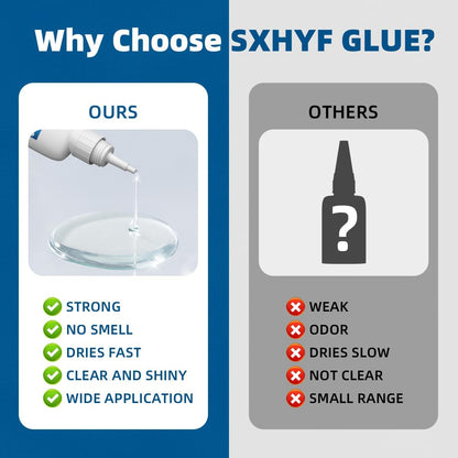 SXhyf Welding High-Strength Oily Glue - 4 Packs Ceramic Glue, Super Glue for Porcelain and Pottery Repair, Glass, Metal, Plastic, Wood, Leather, Crafts, Tile, Rubber and More, 3.52 oz (200 Gram)