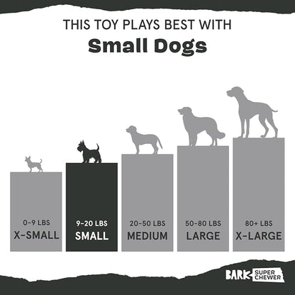Barkbox Green Chew Leaf Dog Toy for Small Dogs – 2-in-1 Design with Mixed Textures and Surprises, Perfect for Tough Chewing and Playful Pups