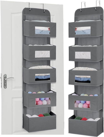 MAX Houser 5-Shelf Over The Door Hanging Organizer