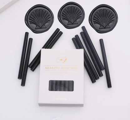 40 Pcs Glue Gun Sealing Wax Sticks for Wax Seal Stamp, Black Wax Sealing Glue Gun Sealing Wax Sticks Mini Glue Stick, Great for Wedding Invitations,Christmas Gift (Black)