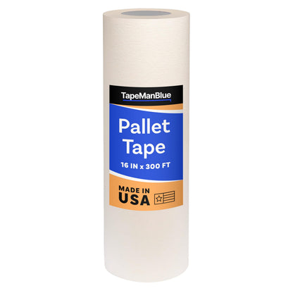 Pallet Tape for Screen Printing, 16 Inch x 300 Foot Roll, Made in USA, Heavy Duty Platen Masking Tape with Clean Removal to Protect Screen Printing Surfaces and Extend Pallet Life