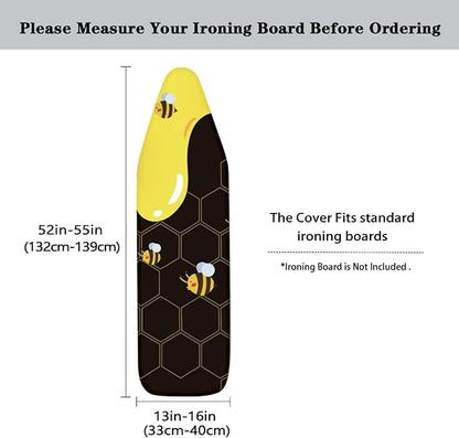 GLENLCWE Bee Honey Ironing Board Cover