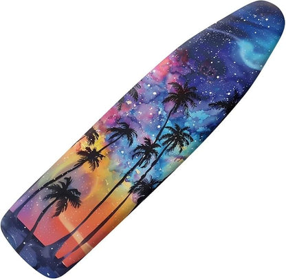 Tropical Palm Tree Ironing Board Cover and Pad Standard Size Padding Decorative