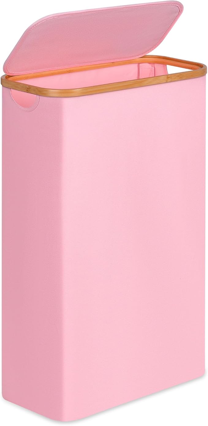 Slim Laundry Basket, 60L Laundry Hamper