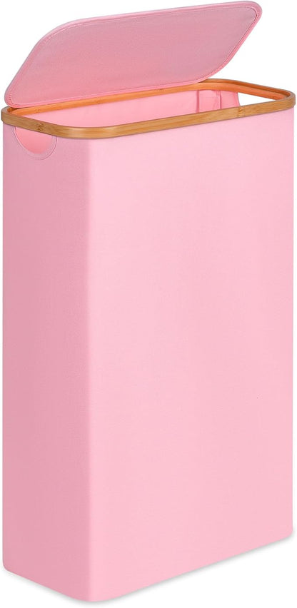 Slim Laundry Basket, 60L Laundry Hamper
