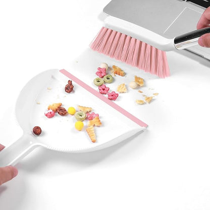 NACENA Mini Broom and Dustpan Set, Small Dust Pan and Brush Set