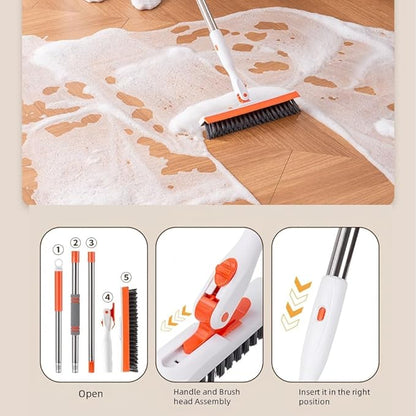 53''Grout Cleaning Brush with Long Handle, Grout Cleaner Brush
