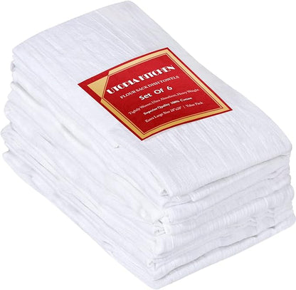 Utopia Kitchen White Flour Sack Towels 100% Cotton Tea Towels