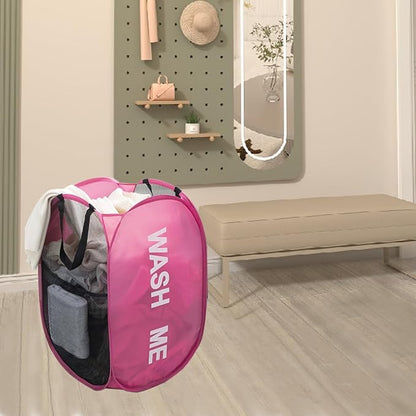 Larpur Pop Up Laundry Baskets, 2 Pack Mesh Laundry Hampers