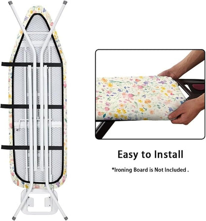 Ditsy Floral Ironing Board Cover 15 x 54 Inch, Colorful Flower Standard Ironing