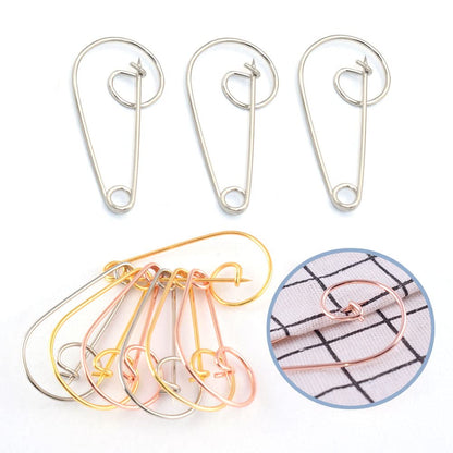 Metal Large Safety pins - 2.2 inch Silver Spiral pin for Blankets Skirts Crafts Kilts Crafts Home Accessories 40pcs (Silver)