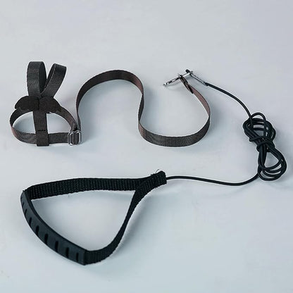 Parrot Harness Adjustable Bird Harness Flying Rope Strap Outdoor Training Traction Rope for Small Parrots Anti-Bite,Bird Nylon Rope with Cute Wing (Black)