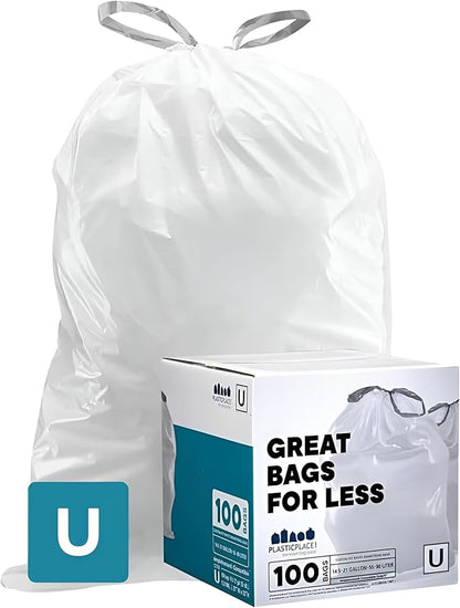 Plasticplace Custom Fit Trash Bags, Compatible