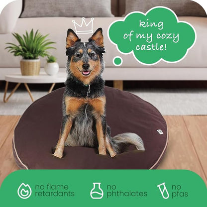 Molly Mutt Dog Bed Cover - Landslide Print - Measures 42” x 5’’ - 100% Cotton - Durable - Breathable - Sustainable - Machine Washable Dog Bed Cover