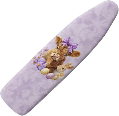 Yak and Easter Egg Bunny Ironing Board Cover and Pad