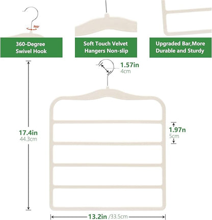 Pants Hangers Space Saving, Organization and Storage