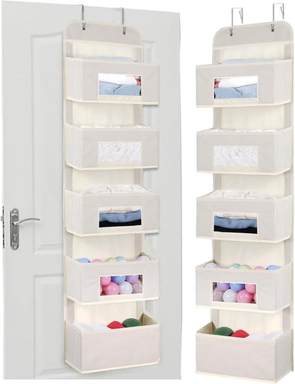 MAX Houser 5-Shelf Over The Door Hanging Organizer