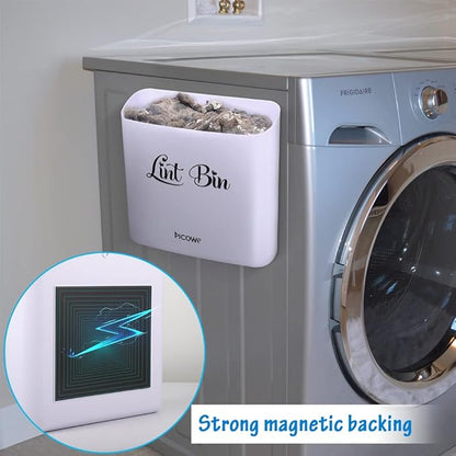 Picowe Magnetic Laundry Storage, Large Lint Holder Bin