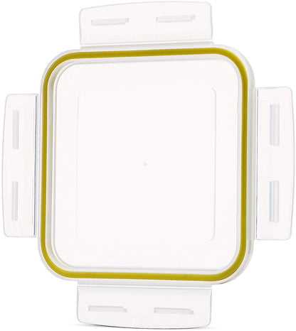 Komax Biokips Foodsaver Set, Square Lunch Box Containers with 4 Removable Compartments of 700ml (23.6 oz), Pack of 5