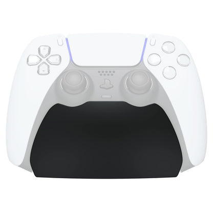 PlayVital Solid Black Controller Display Stand for ps5, Gamepad Accessories Desk Holder for ps5 Controller with Rubber Pads