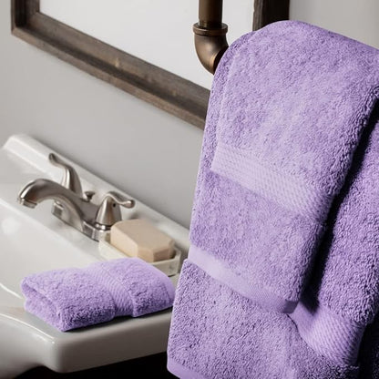 SUPERIOR Egyptian Cotton Pile 3 Piece Towel Set, Includes 1 Bath, 1 Hand