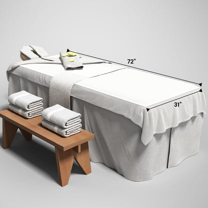 ForPro Professional Collection Fleece Massage Table Warmer, Extra Large 31" x 72" Heating Pad with 9 Heat Settings, Rapid Warming, LED Controller, 6' Detachable Power Cord