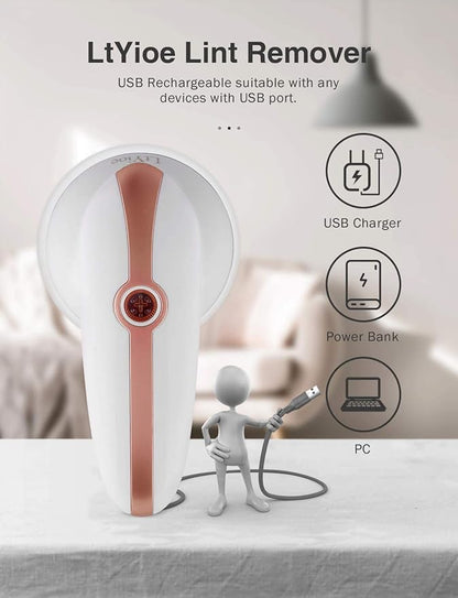 Lint Remover Shaver LtYioe Fabric Shaver USB Rechargeable Sweater Shaver Fabric