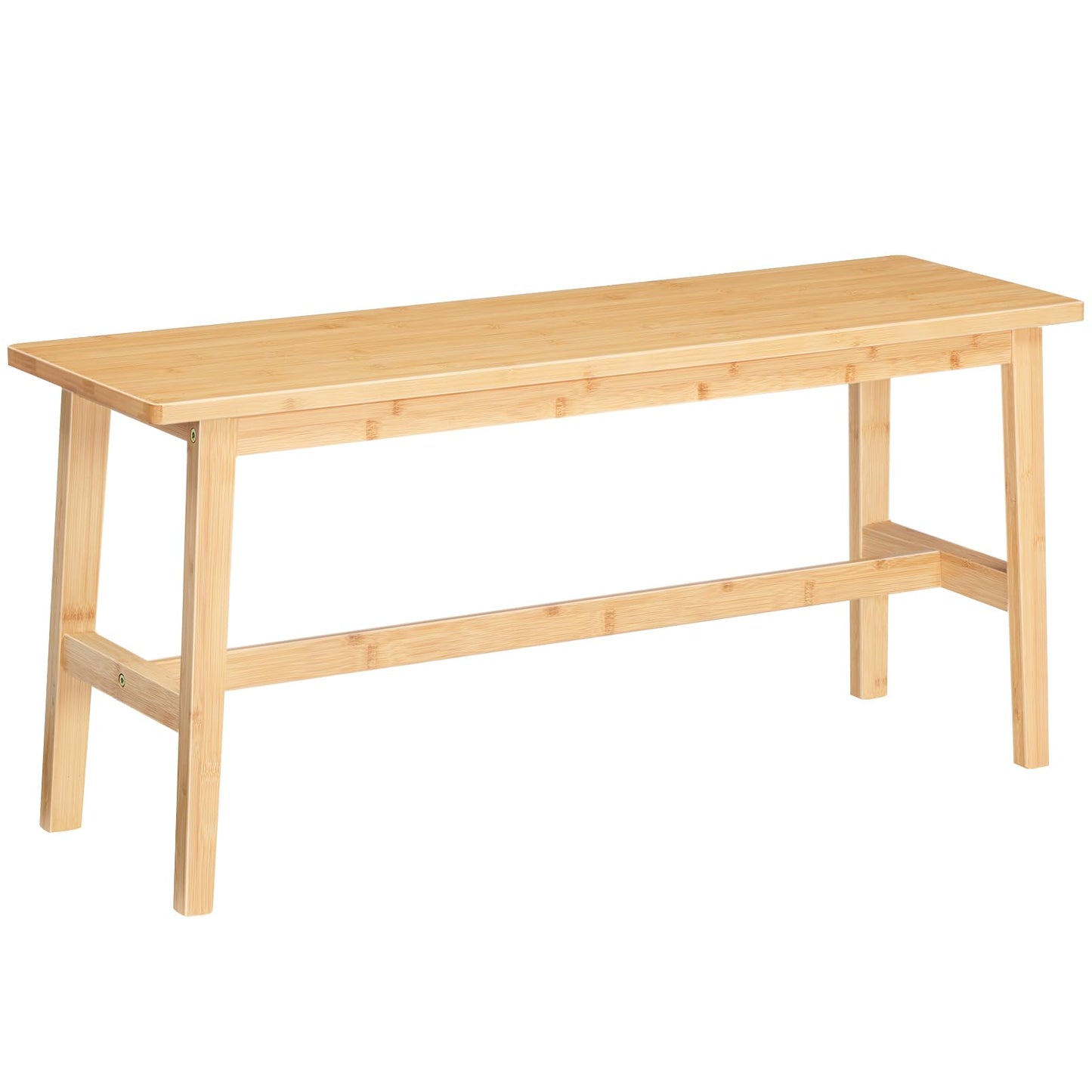 HOOBRO 39.3'' Bamboo Dining Bench, Farmhouse Table Bench, Kitchen & Living Room Furniture, Easy to Assemble, Sturdy and Stable, Natural YL03CD01G2