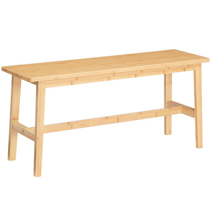 HOOBRO 39.3'' Bamboo Dining Bench, Farmhouse Table Bench, Kitchen & Living Room Furniture, Easy to Assemble, Sturdy and Stable, Natural YL03CD01G2