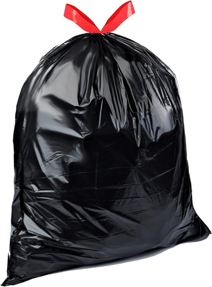 Amazon Basics Multipurpose Drawstring Trash Bags, 30 Gallon Capacity, Tear