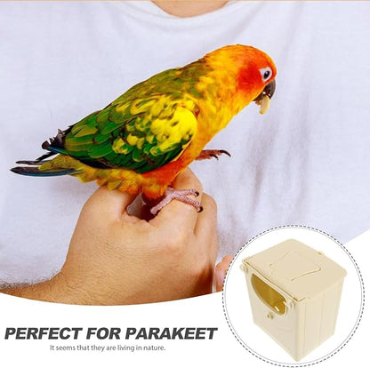 POPETPOP 12Pcs Bird Breeding Box - Cockatiel, Parrot, Finch Nesting House, Plastic Birds Nest, Smooth Touch, Easy to Clean
