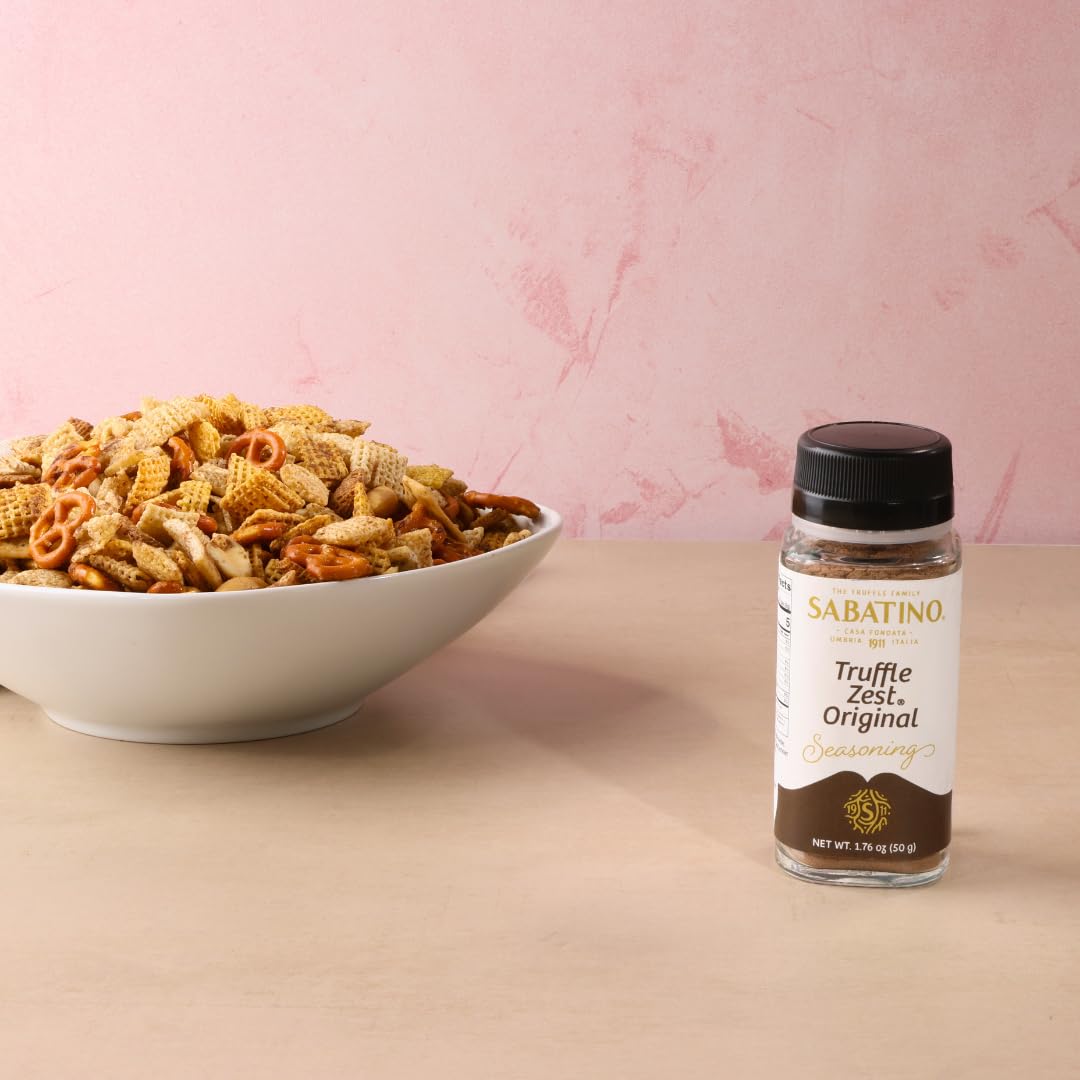 Sabatino Tartufi Truffle Zest Seasoning, The Original All Purpose Gourmet Truffle Powder, Plant Based, Vegan and Vegetarian Friendly, Low Carb, 1.76 oz