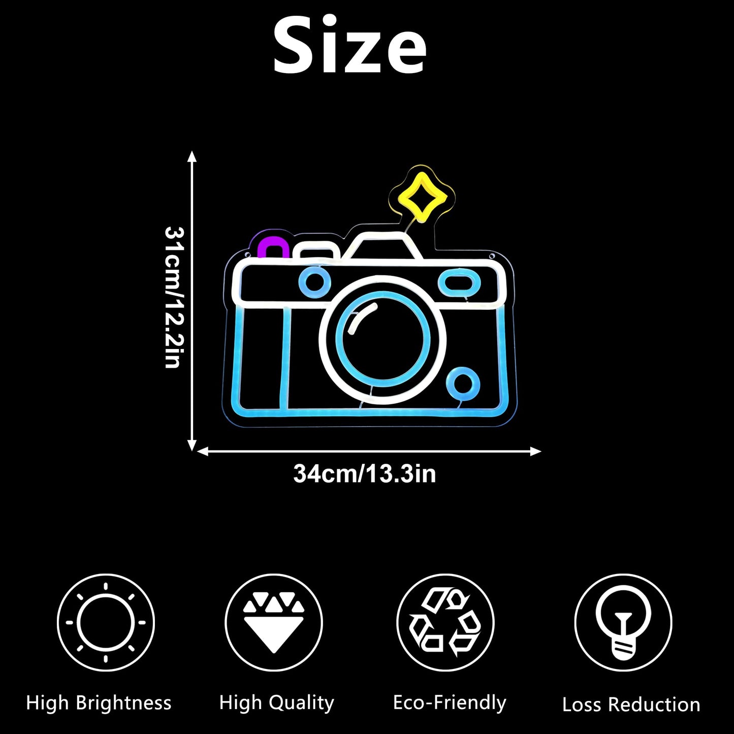 manimo Ocean World Porthole Neon Lights, LED Under Sea Porthole Neon Signs for Wall Decor,USB Night Light for Game Room Bedroom Birthday Wedding Party Gifts(13.3 * 13.3in)